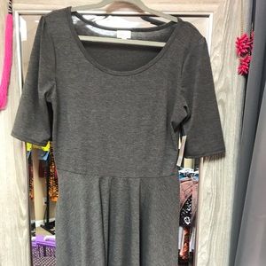 NWT— 2XL Gray LuLaRoe Nicole Dress